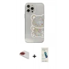 MARSİLYAN™- iPhone 13 Pro Max Kılıf Eksen Asil Prime - Şeffaf Pasifik Cam Ekran Koruyucu + Pers Alüminyum Kamera Lens - KI
