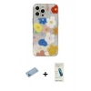 MARSİLYAN™- iPhone 13 Pro Max Kılıf Eksen Asil Prime - Şeffaf Pasifik Cam Ekran Koruyucu + Shine Kamera Lens Koruma Cam - MI