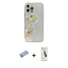 MARSİLYAN™- iPhone 13 Pro Max Kılıf Eksen Asil Prime - Şeffaf Pasifik Cam Ekran Koruyucu + Shine Kamera Lens Koruma Cam - MI