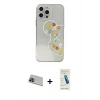 MARSİLYAN™- iPhone 13 Pro Max Kılıf Eksen Asil Prime - Şeffaf Pasifik Cam Ekran Koruyucu + Rainbow Kamera Lens Koruma Cam - MI
