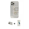 MARSİLYAN™- iPhone 13 Pro Max Kılıf Eksen Asil Prime - Şeffaf Pasifik Cam Ekran Koruyucu + Rainbow Kamera Lens Koruma Cam - REGD