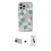 MARSİLYAN™- iPhone 13 Pro Max Kılıf Eksen Asil Prime - Şeffaf Pasifik Cam Ekran Koruyucu + Rainbow Kamera Lens Koruma Cam - MI