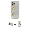 MARSİLYAN™- iPhone 13 Pro Max Kılıf Eksen Asil Prime - Şeffaf Pasifik Cam Ekran Koruyucu + Rainbow Kamera Lens Koruma Cam - KI
