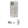 MARSİLYAN™- iPhone 13 Pro Max Kılıf Eksen Asil Prime - Şeffaf Pasifik Cam Ekran Koruyucu + Rainbow Kamera Lens Koruma Cam - KI