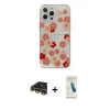MARSİLYAN™- iPhone 13 Pro Max Kılıf Eksen Asil Prime - Şeffaf Pasifik Cam Ekran Koruyucu + Raze Metal Kamera Lens - GD