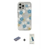 MARSİLYAN™- iPhone 13 Pro Max Kılıf Eksen Asil Prime - Şeffaf Pasifik Cam Ekran Koruyucu + Renkli Kamera Lens Koruma Cam - PE
