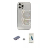 MARSİLYAN™- iPhone 13 Pro Max Kılıf Eksen Asil Prime - Şeffaf Pasifik Cam Ekran Koruyucu + Renkli Kamera Lens Koruma Cam - PE