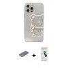 MARSİLYAN™- iPhone 13 Pro Max Kılıf Eksen Asil Prime - Şeffaf Pasifik Cam Ekran Koruyucu + Renkli Kamera Lens Koruma Cam - YL
