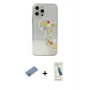 MARSİLYAN™- iPhone 13 Pro Max Kılıf Eksen Asil Prime - Şeffaf Pasifik Cam Ekran Koruyucu + Shine Kamera Lens Koruma Cam - PE