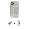 MARSİLYAN™- iPhone 13 Pro Max Kılıf Eksen Asil Prime - Şeffaf Pasifik Cam Ekran Koruyucu + Shine Kamera Lens Koruma Cam - PE
