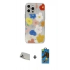 MARSİLYAN™- iPhone 13 Pro Max Kılıf Eksen Asil Prime - Siyah 18D Cam Ekran Koruyucu + Rainbow Kamera Lens Koruma Cam - BZ