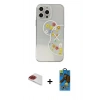 MARSİLYAN™- iPhone 13 Pro Max Kılıf Eksen Asil Prime - Siyah 18D Cam Ekran Koruyucu + Pers Alüminyum Kamera Lens - KI
