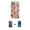 MARSİLYAN™- iPhone 13 Pro Max Kılıf Eksen Asil Prime - Siyah 18D Cam Ekran Koruyucu + Neon Fosforlu Kamera Lens - YL