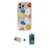 MARSİLYAN™- iPhone 13 Pro Max Kılıf Eksen Asil Prime - Siyah 18D Cam Ekran Koruyucu + Rainbow Kamera Lens Koruma Cam - REGD