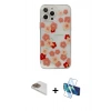 MARSİLYAN™- iPhone 13 Pro Max Kılıf Eksen Asil Prime - Siyah 3D Antistatik Cam Ekran Koruyucu + Pers Alüminyum Kamera Lens - GD
