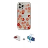 MARSİLYAN™- iPhone 13 Pro Max Kılıf Eksen Asil Prime - Siyah 3D Antistatik Cam Ekran Koruyucu + Pers Alüminyum Kamera Lens - KI
