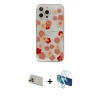 MARSİLYAN™- iPhone 13 Pro Max Kılıf Eksen Asil Prime - Siyah 3D Antistatik Cam Ekran Koruyucu + Rainbow Kamera Lens Koruma Cam - REGD