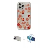 MARSİLYAN™- iPhone 13 Pro Max Kılıf Eksen Asil Prime - Siyah 3D Antistatik Cam Ekran Koruyucu + Rainbow Kamera Lens Koruma Cam - MR