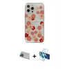 MARSİLYAN™- iPhone 13 Pro Max Kılıf Eksen Asil Prime - Siyah 3D Antistatik Cam Ekran Koruyucu + Rainbow Kamera Lens Koruma Cam - MI