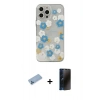 MARSİLYAN™- iPhone 13 Pro Max Kılıf Eksen Asil Prime - Siyah 3D Antistatik Hayalet Cam Ekran Koruyucu + Shine Kamera Lens Koruma Cam - MI