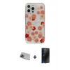MARSİLYAN™- iPhone 13 Pro Max Kılıf Eksen Asil Prime - Siyah 3D Antistatik Hayalet Cam Ekran Koruyucu + Rainbow Kamera Lens Koruma Cam - MI
