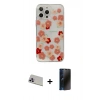 MARSİLYAN™- iPhone 13 Pro Max Kılıf Eksen Asil Prime - Siyah 3D Antistatik Hayalet Cam Ekran Koruyucu + Rainbow Kamera Lens Koruma Cam - MR