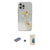 MARSİLYAN™- iPhone 13 Pro Max Kılıf Eksen Asil Prime - Siyah 6D Mat Seramik Hayalet Nano Ekran Koruyucu + Renkli Kamera Lens Koruma Cam - TU