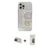 MARSİLYAN™- iPhone 13 Pro Max Kılıf Eksen Asil Prime - Siyah 6D Mat Seramik Hayalet Nano Ekran Koruyucu + Rainbow Kamera Lens Koruma Cam - KI