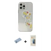 MARSİLYAN™- iPhone 13 Pro Max Kılıf Eksen Asil Prime - Siyah 6D Mat Seramik Hayalet Nano Ekran Koruyucu + Mavi Shine Kamera Lens Koruma Cam