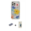 MARSİLYAN™- iPhone 13 Pro Max Kılıf Eksen Asil Prime - Siyah 6D Mat Seramik Hayalet Nano Ekran Koruyucu + Renkli Kamera Lens Koruma Cam - MI