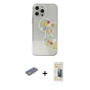 MARSİLYAN™- iPhone 13 Pro Max Kılıf Eksen Asil Prime - Siyah 6D Mat Seramik Hayalet Nano Ekran Koruyucu + Renkli Kamera Lens Koruma Cam - SI