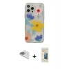 MARSİLYAN™- iPhone 13 Pro Max Kılıf Eksen Asil Prime - Siyah 6D Mat Seramik Hayalet Nano Ekran Koruyucu + Pers Alüminyum Kamera Lens - SABE