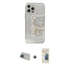 MARSİLYAN™- iPhone 13 Pro Max Kılıf Eksen Asil Prime - Siyah 6D Mat Seramik Hayalet Nano Ekran Koruyucu + Rainbow Kamera Lens Koruma Cam - MI