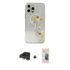 MARSİLYAN™- iPhone 13 Pro Max Kılıf Eksen Asil Prime - Siyah 6D Mat Seramik Hayalet Nano Ekran Koruyucu + Raze Metal Kamera Lens - GD