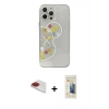 MARSİLYAN™- iPhone 13 Pro Max Kılıf Eksen Asil Prime - Siyah 6D Mat Seramik Hayalet Nano Ekran Koruyucu + Pers Alüminyum Kamera Lens - KI