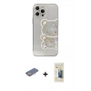 MARSİLYAN™- iPhone 13 Pro Max Kılıf Eksen Asil Prime - Siyah 6D Mat Seramik Hayalet Nano Ekran Koruyucu + Renkli Kamera Lens Koruma Cam - SI