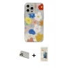 MARSİLYAN™- iPhone 13 Pro Max Kılıf Eksen Asil Prime - Siyah 6D Mat Seramik Hayalet Nano Ekran Koruyucu + Rainbow Kamera Lens Koruma Cam - REGD