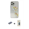 MARSİLYAN™- iPhone 13 Pro Max Kılıf Eksen Asil Prime - Siyah 6D Mat Seramik Hayalet Nano Ekran Koruyucu + Renkli Kamera Lens Koruma Cam - MI