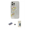 MARSİLYAN™- iPhone 13 Pro Max Kılıf Eksen Asil Prime - Siyah 6D Mat Seramik Hayalet Nano Ekran Koruyucu + Renkli Kamera Lens Koruma Cam - TU