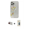 MARSİLYAN™- iPhone 13 Pro Max Kılıf Eksen Asil Prime - Siyah 6D Mat Seramik Hayalet Nano Ekran Koruyucu + Rainbow Kamera Lens Koruma Cam - KI