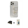 MARSİLYAN™- iPhone 13 Pro Max Kılıf Eksen Asil Prime - Siyah 6D Mat Seramik Hayalet Nano Ekran Koruyucu + Raze Metal Kamera Lens - GD