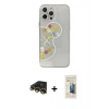 MARSİLYAN™- iPhone 13 Pro Max Kılıf Eksen Asil Prime - Siyah 6D Mat Seramik Hayalet Nano Ekran Koruyucu + Raze Metal Kamera Lens - GD
