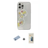 MARSİLYAN™- iPhone 13 Pro Max Kılıf Eksen Asil Prime - Siyah 6D Mat Seramik Hayalet Nano Ekran Koruyucu + Mavi Shine Kamera Lens Koruma Cam