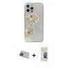 MARSİLYAN™- iPhone 13 Pro Max Kılıf Eksen Asil Prime - Siyah 6D Mat Seramik Hayalet Nano Ekran Koruyucu + Rainbow Kamera Lens Koruma Cam - MI