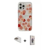 MARSİLYAN™- iPhone 13 Pro Max Kılıf Eksen Asil Prime - Siyah Bilvis 3D Cam Ekran Koruyucu + Gold Pers Alüminyum Kamera Lens