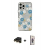 MARSİLYAN™- iPhone 13 Pro Max Kılıf Eksen Asil Prime - Siyah Bilvis 3D Cam Ekran Koruyucu + Raze Metal Kamera Lens - GD