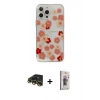 MARSİLYAN™- iPhone 13 Pro Max Kılıf Eksen Asil Prime - Siyah Bilvis 3D Cam Ekran Koruyucu + Raze Metal Kamera Lens - GD