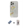 MARSİLYAN™- iPhone 13 Pro Max Kılıf Eksen Asil Prime - Siyah Bilvis 3D Cam Ekran Koruyucu + Metal Kamera Lens Koruma Cam - AKYL