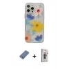 MARSİLYAN™- iPhone 13 Pro Max Kılıf Eksen Asil Prime - Siyah Bilvis 3D Cam Ekran Koruyucu + Metal Kamera Lens Koruma Cam - AKYL
