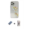 MARSİLYAN™- iPhone 13 Pro Max Kılıf Eksen Asil Prime - Siyah Bilvis 3D Cam Ekran Koruyucu + Metal Kamera Lens Koruma Cam - AKYL